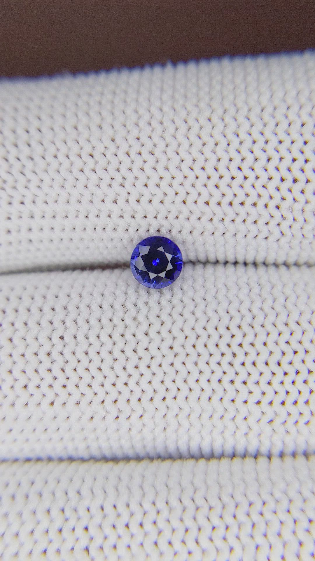0.65 Ct. Purplish Blue Sapphire from Ceylon (Sri Lanka) Size Video