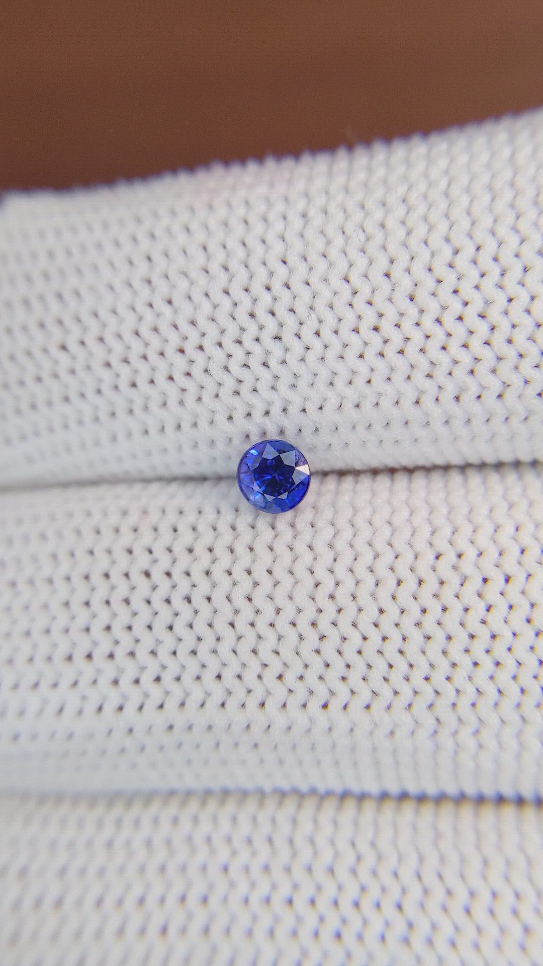 0.38 Ct. Blue Sapphire from Ceylon (Sri Lanka) Size Video