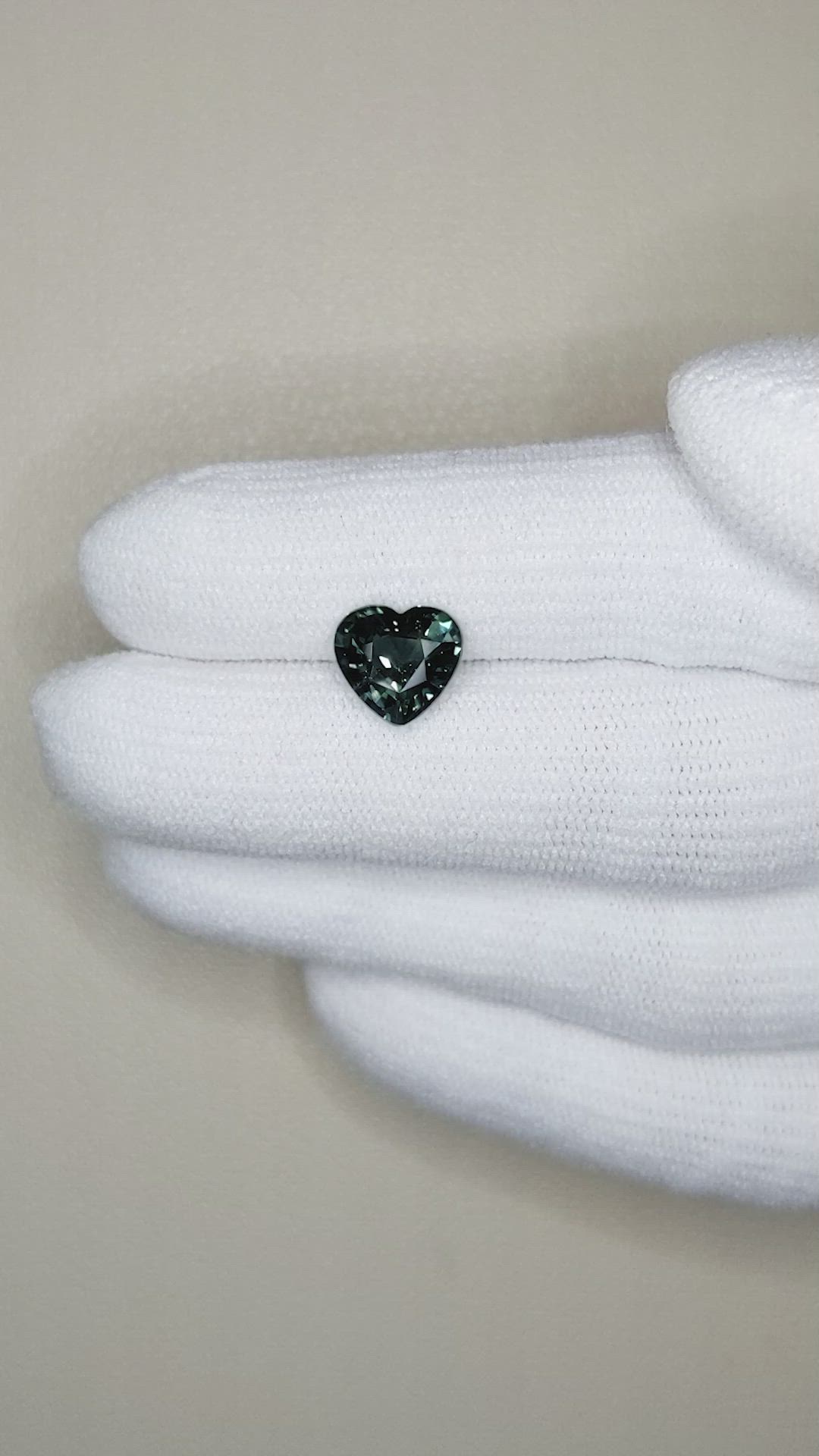 2.31 Ct. Bluish Green Sapphire from Ceylon (Sri Lanka) Size Video