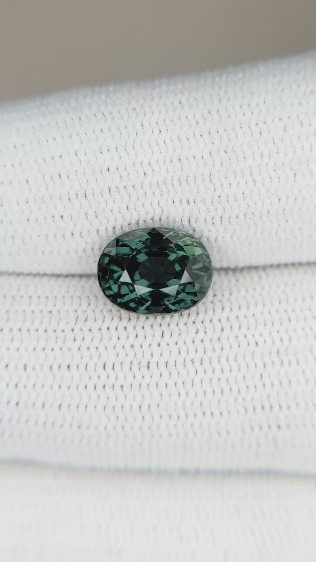 3.65 Ct. Bluish Green Sapphire from Ceylon (Sri Lanka) Size Video