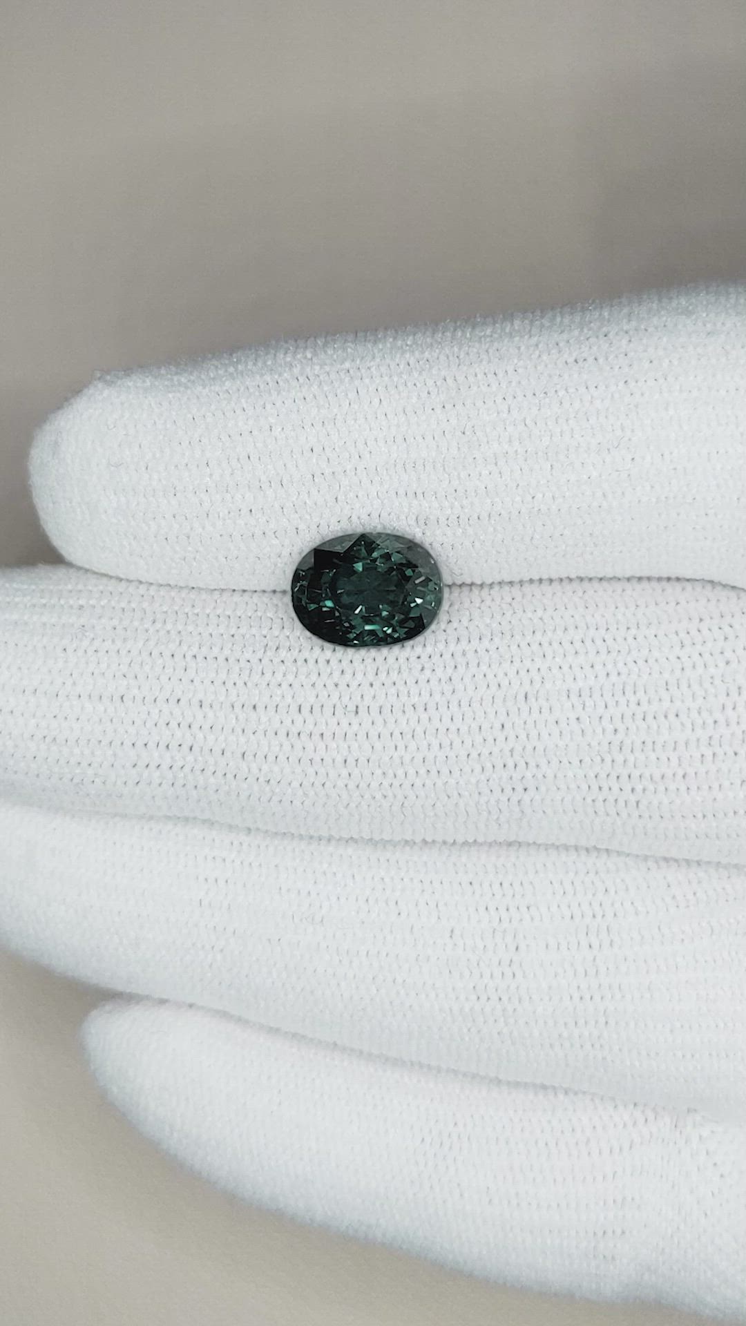 3.65 Ct. Bluish Green Sapphire from Ceylon (Sri Lanka) Size Video