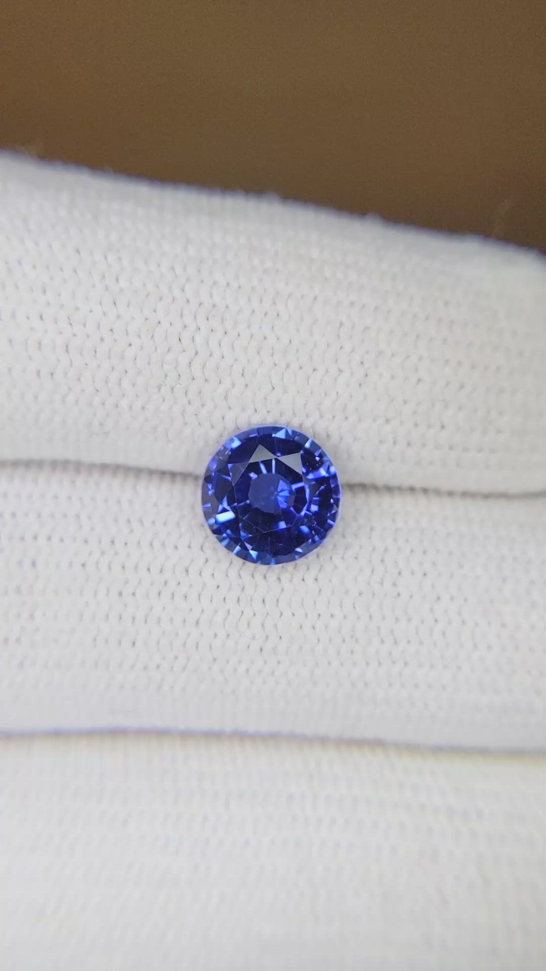 2.02 Ct. Blue Sapphire from Ceylon (Sri Lanka) Size Video