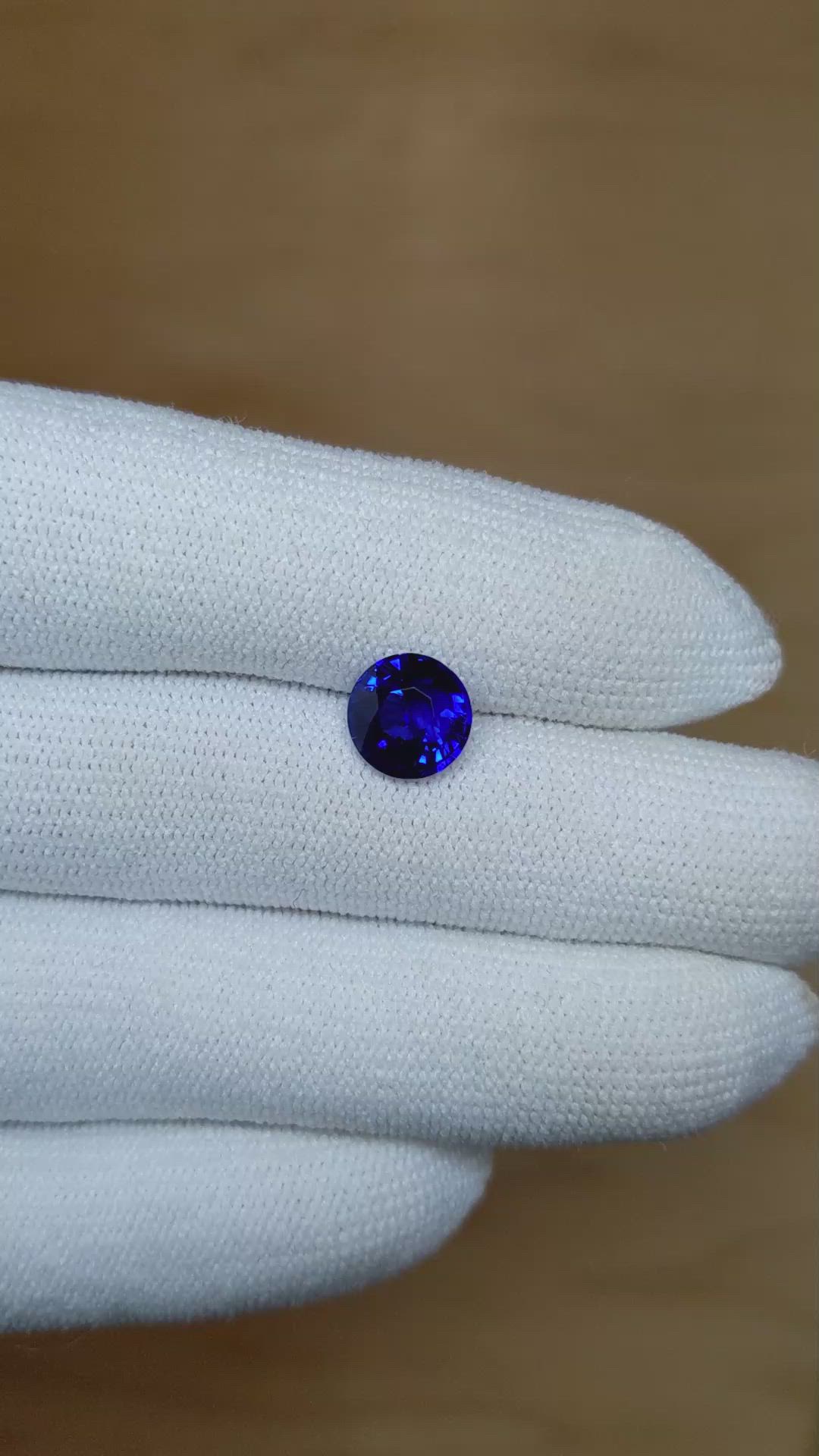 2.53 Ct. Blue Sapphire from Madagascar Size Video