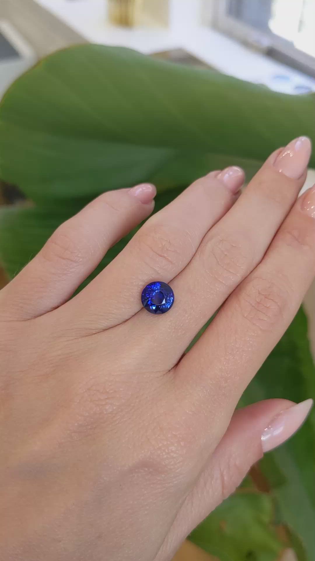 2.53 Ct. Blue Sapphire from Madagascar Size Video