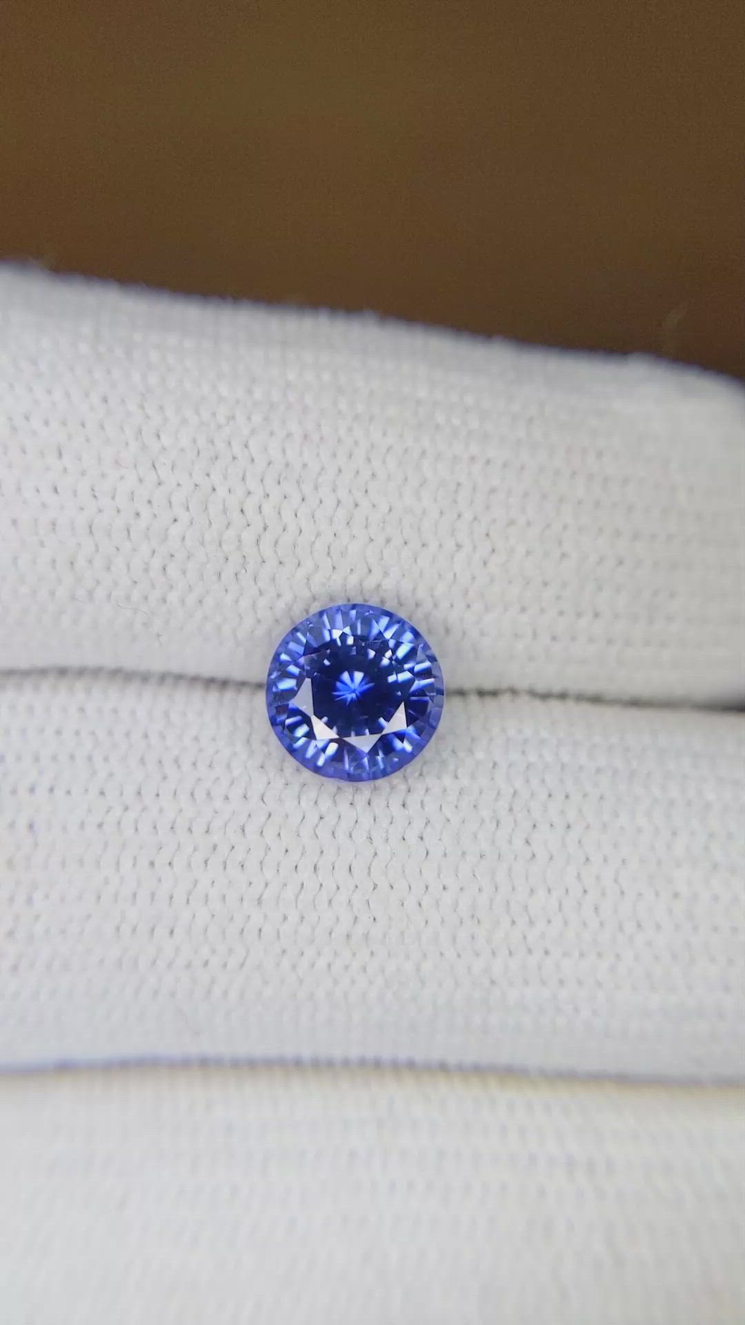 2.06 Ct. Blue Sapphire from Ceylon (Sri Lanka) Size Video