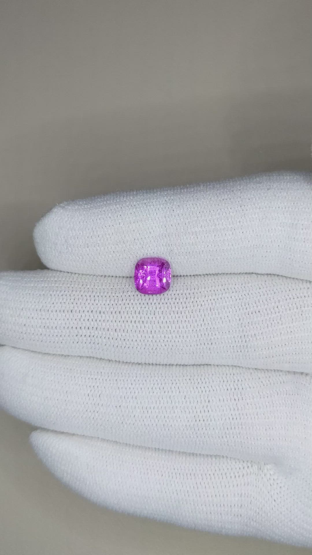 2.01 Ct. Pink Sapphire from Ceylon (Sri Lanka) Size Video