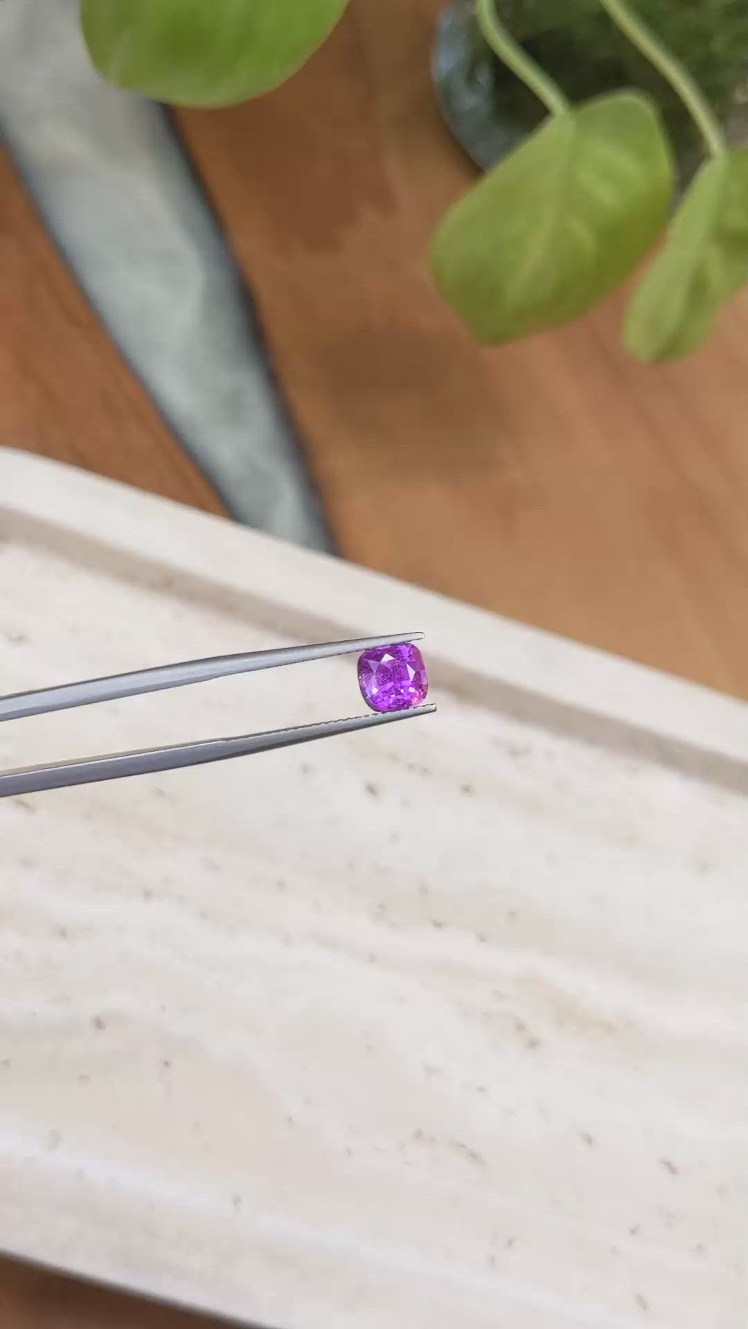 2.01 Ct. Pink Sapphire from Ceylon (Sri Lanka) Size Video