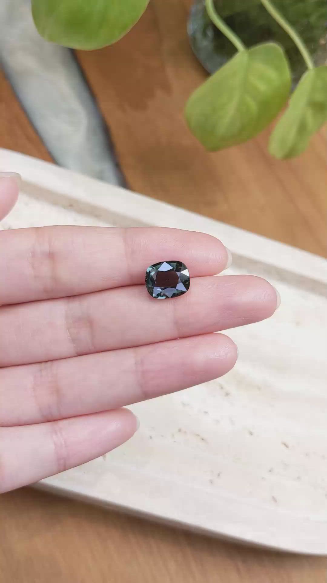 5.38 Ct. Color Change Sapphire from Ceylon (Sri Lanka) Size Video