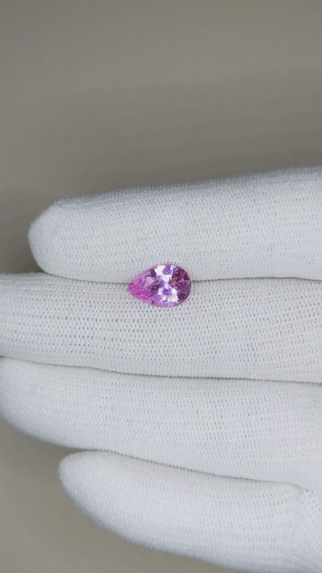 2.59 Ct. Pink Sapphire from Ceylon (Sri Lanka) Size Video