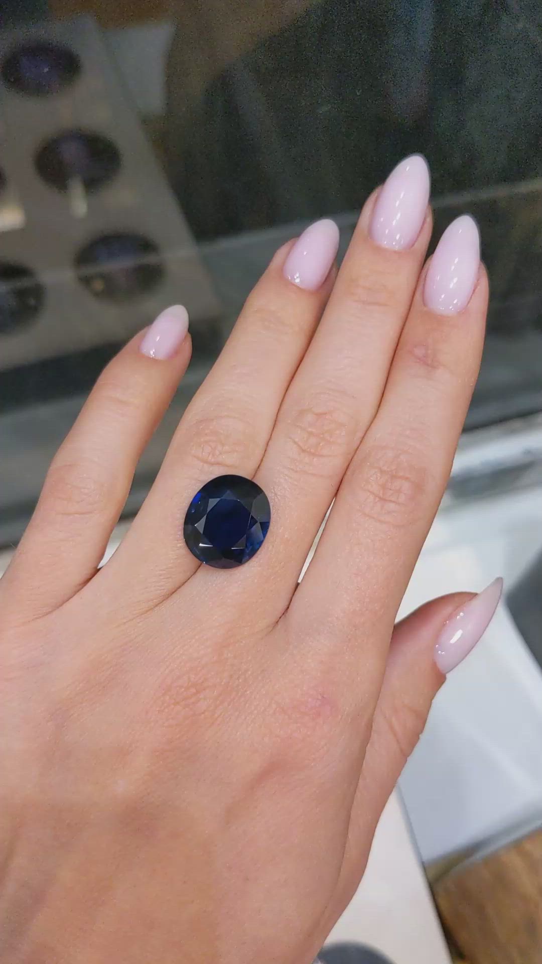 11.27 Ct. Blue Sapphire from Madagascar Size Video