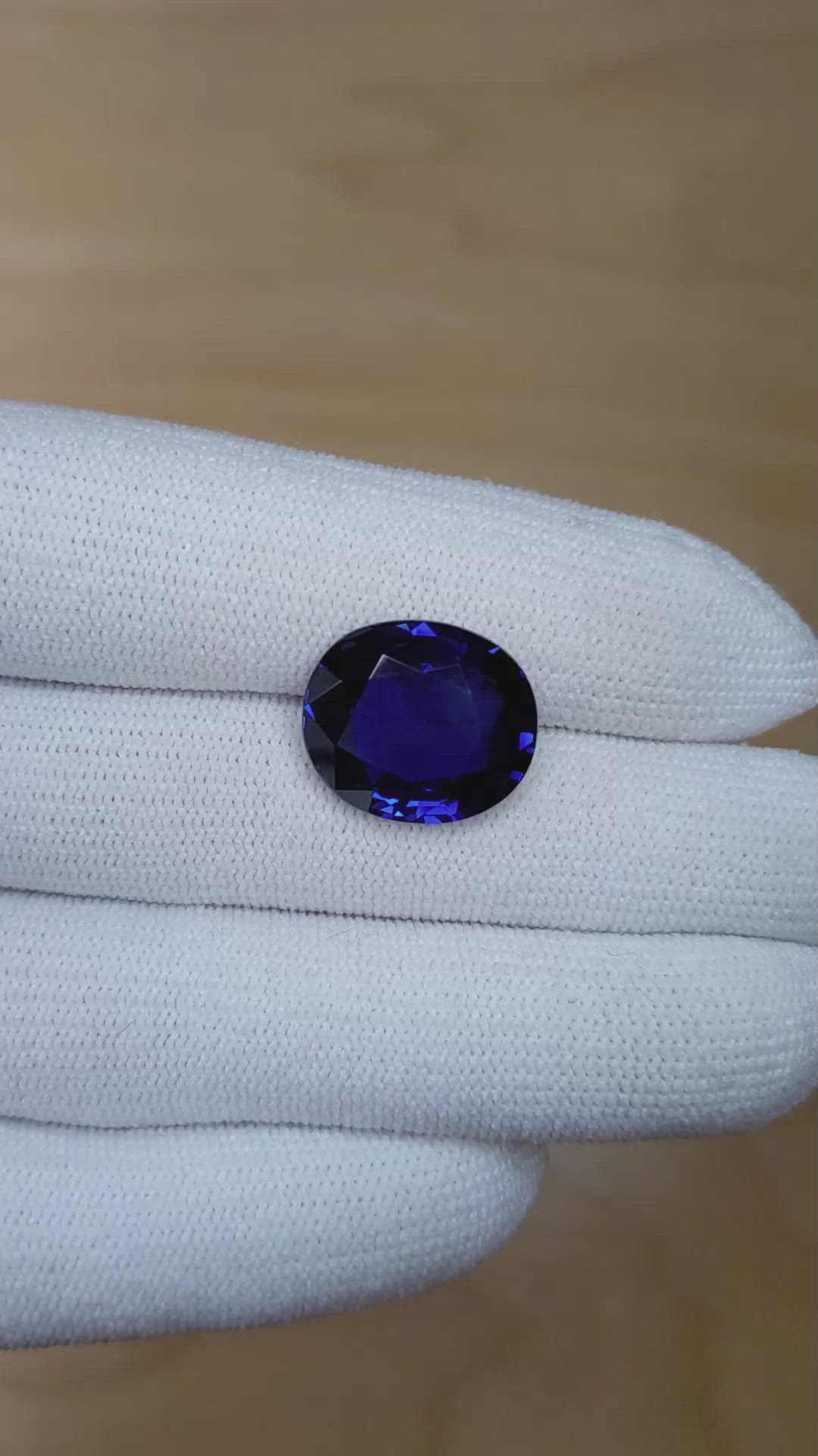11.27 Ct. Blue Sapphire from Madagascar Size Video
