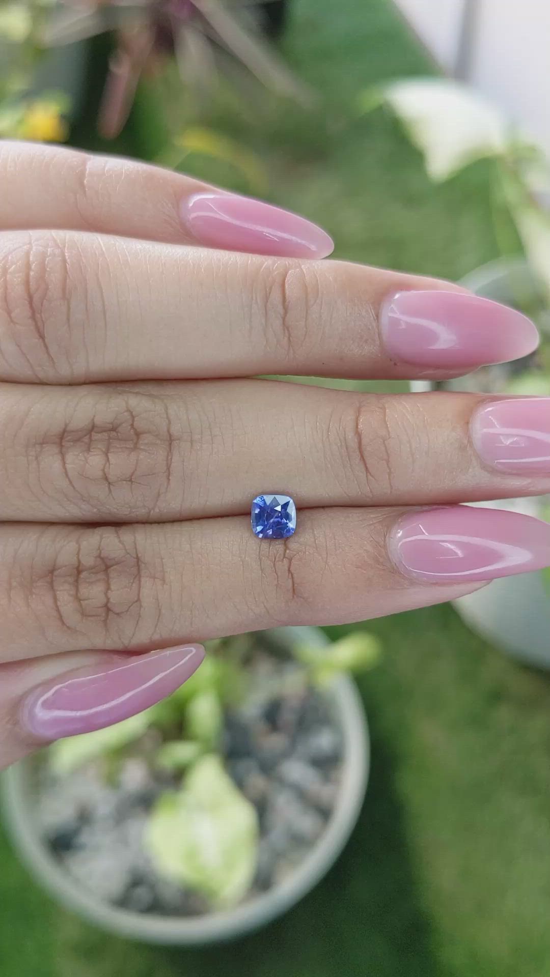 0.60 Ct. Blue Sapphire from Ceylon (Sri Lanka) Size Video