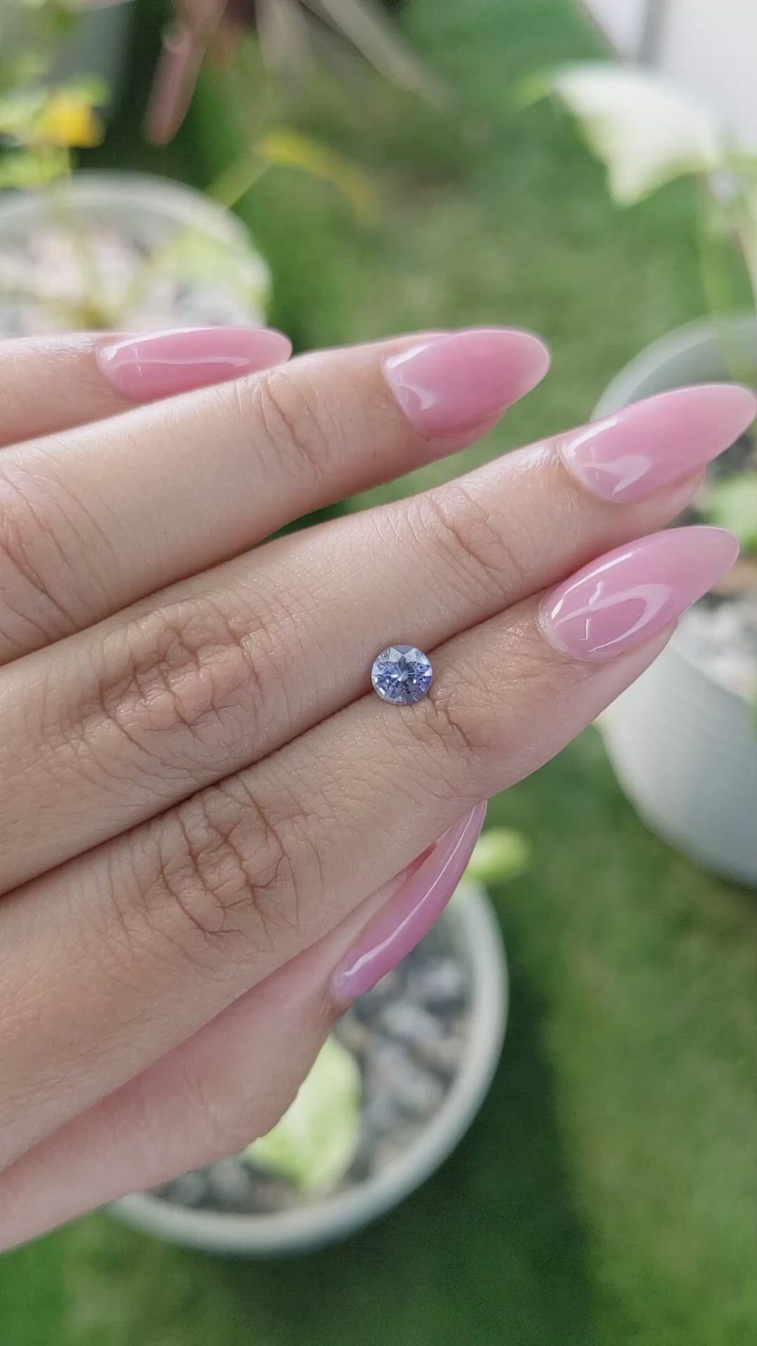 0.61 Ct. Blue Sapphire from Ceylon (Sri Lanka) Size Video