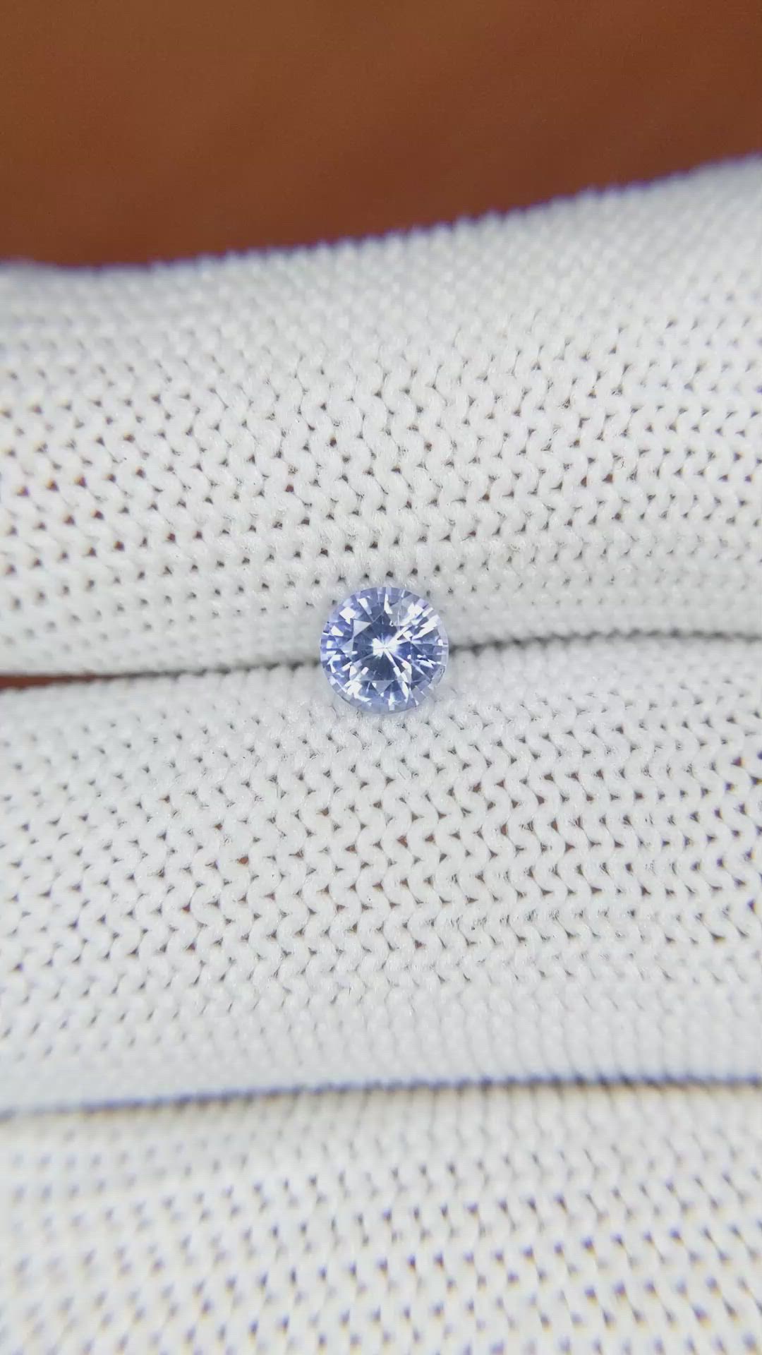 0.61 Ct. Blue Sapphire from Ceylon (Sri Lanka) Size Video