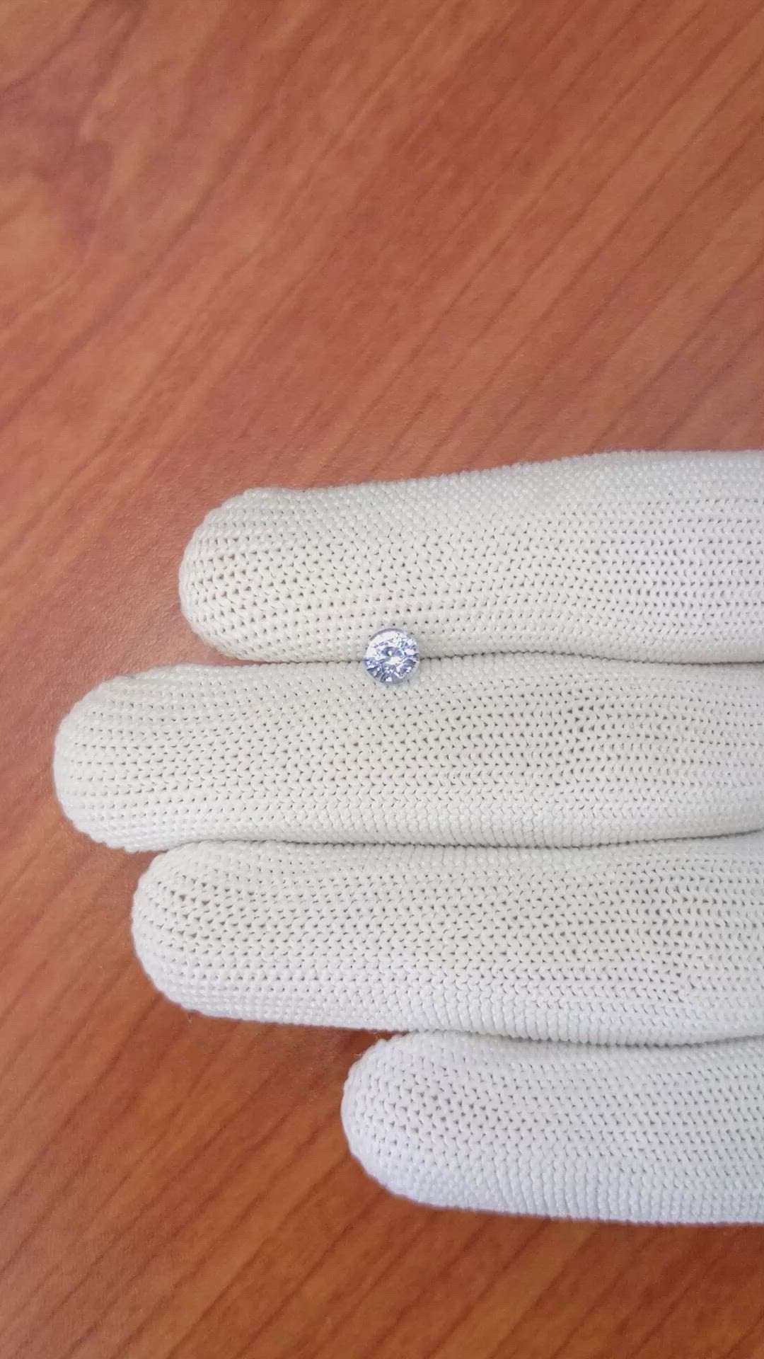 0.61 Ct. Blue Sapphire from Ceylon (Sri Lanka) Size Video