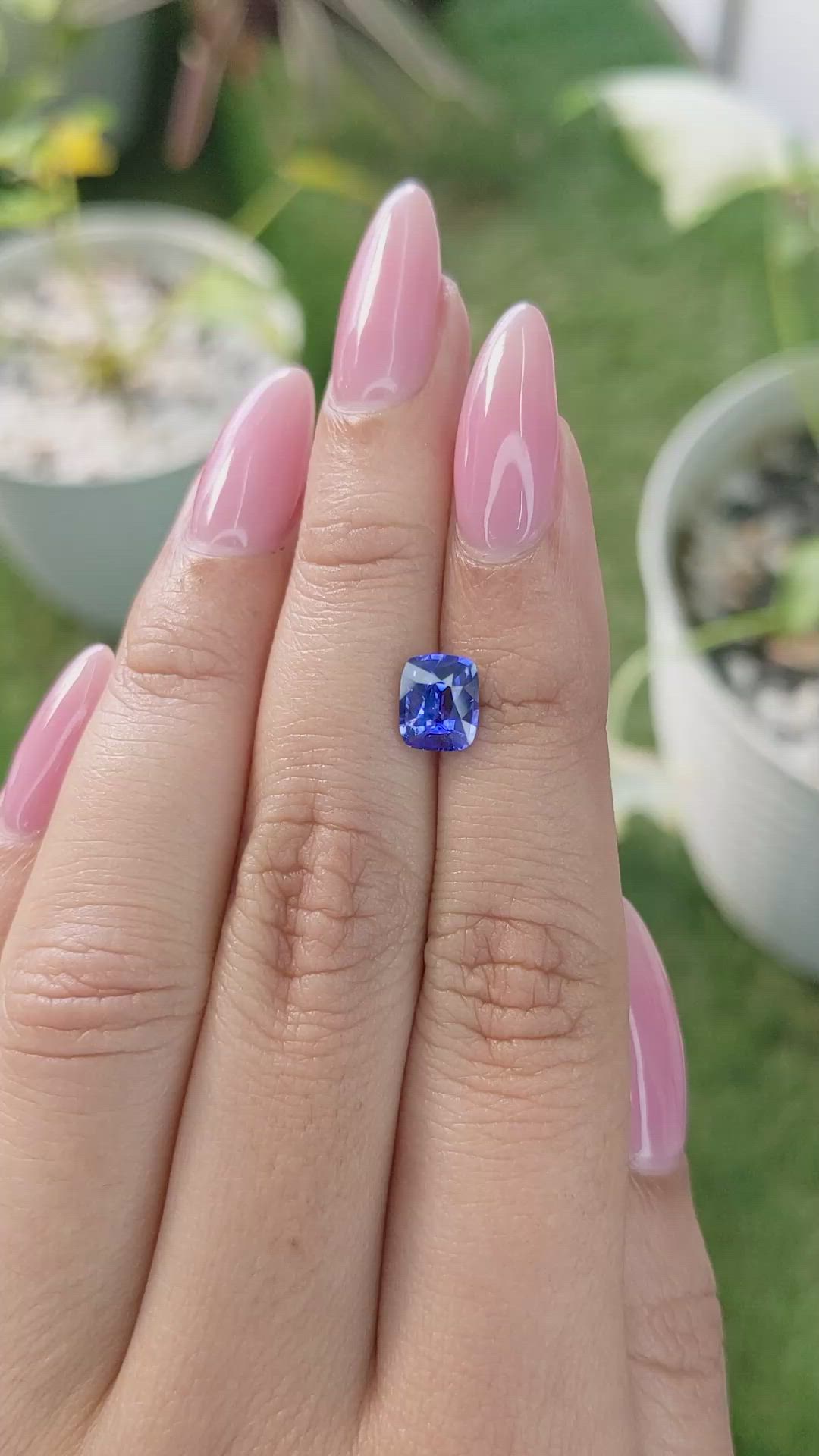 1.50 Ct. Blue Sapphire from Ceylon (Sri Lanka) Size Video