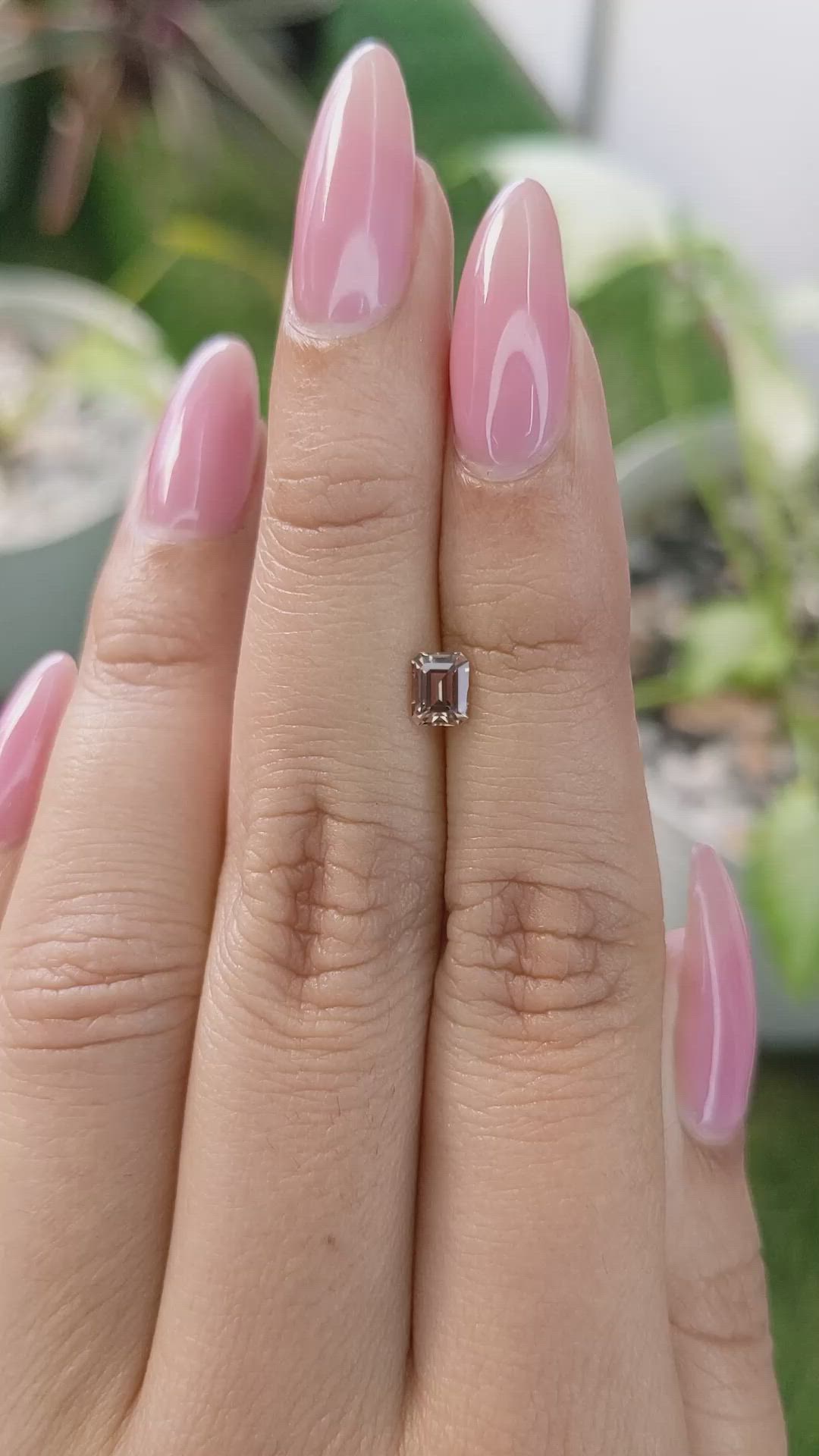 0.56 Ct. Brown Sapphire from Ceylon (Sri Lanka) Size Video