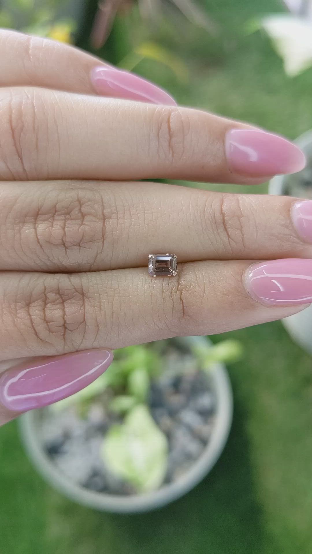 0.56 Ct. Brown Sapphire from Ceylon (Sri Lanka) Size Video