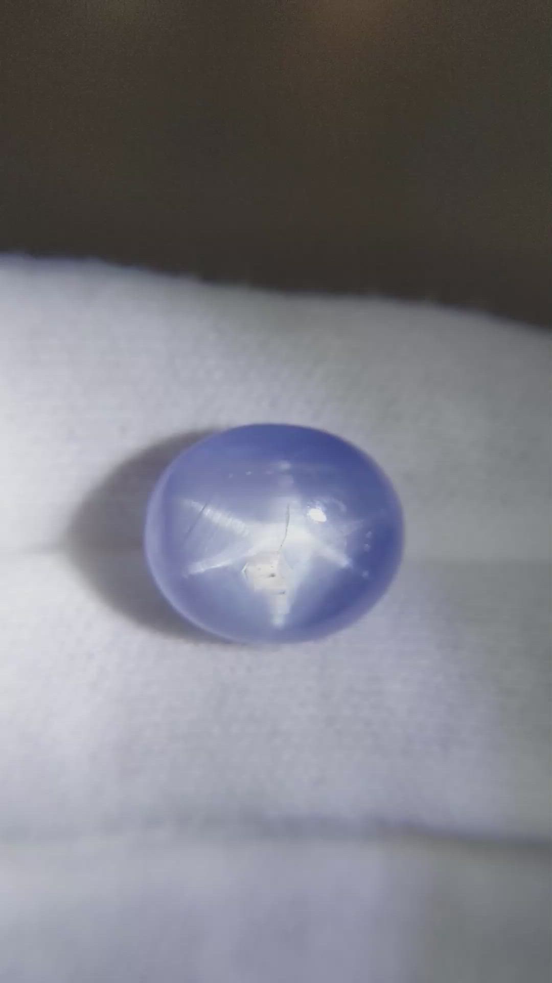 18.97 Ct. Blue Star Sapphire from Ceylon (Sri Lanka) Size Video