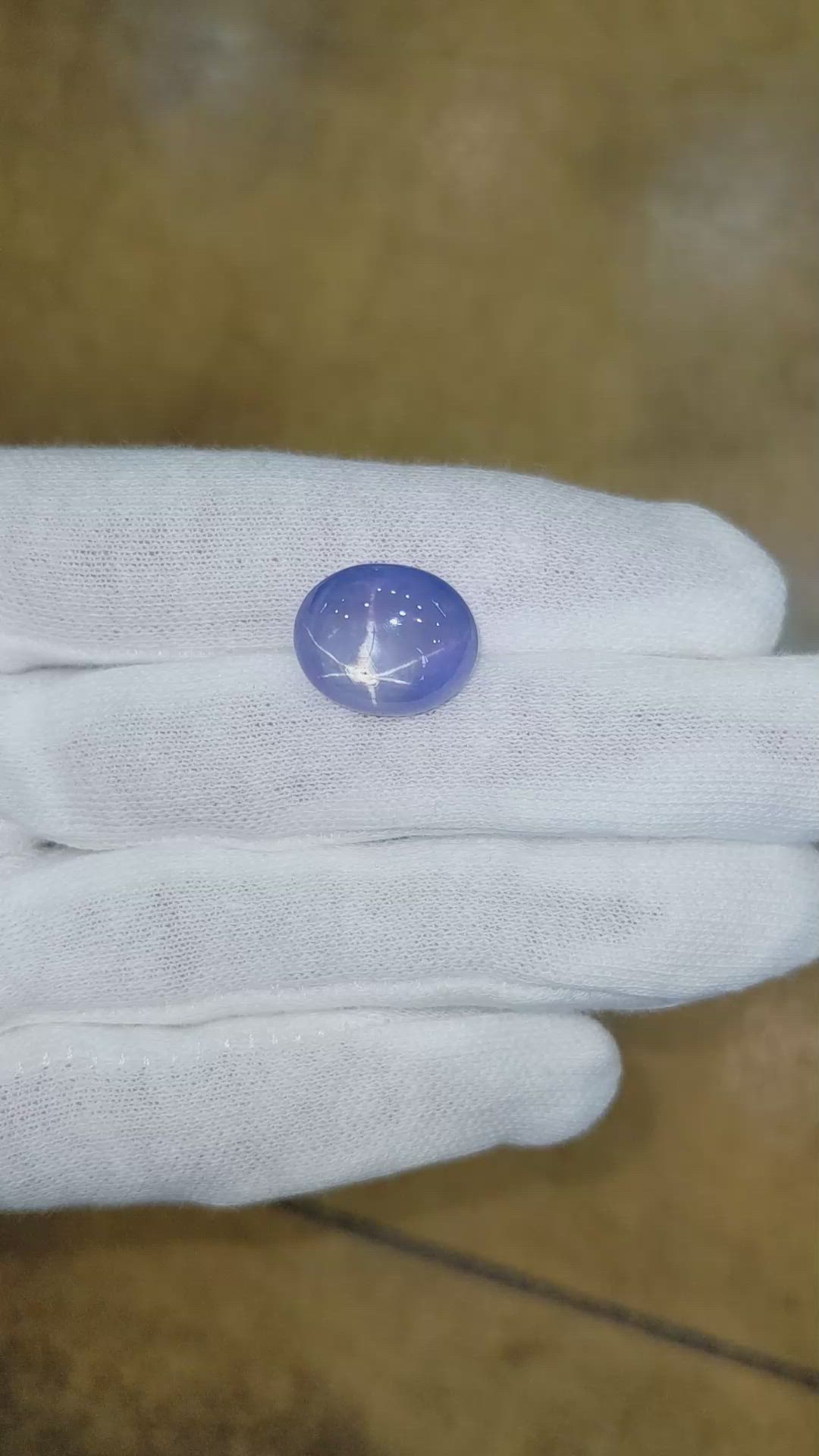 18.97 Ct. Blue Star Sapphire from Ceylon (Sri Lanka) Size Video