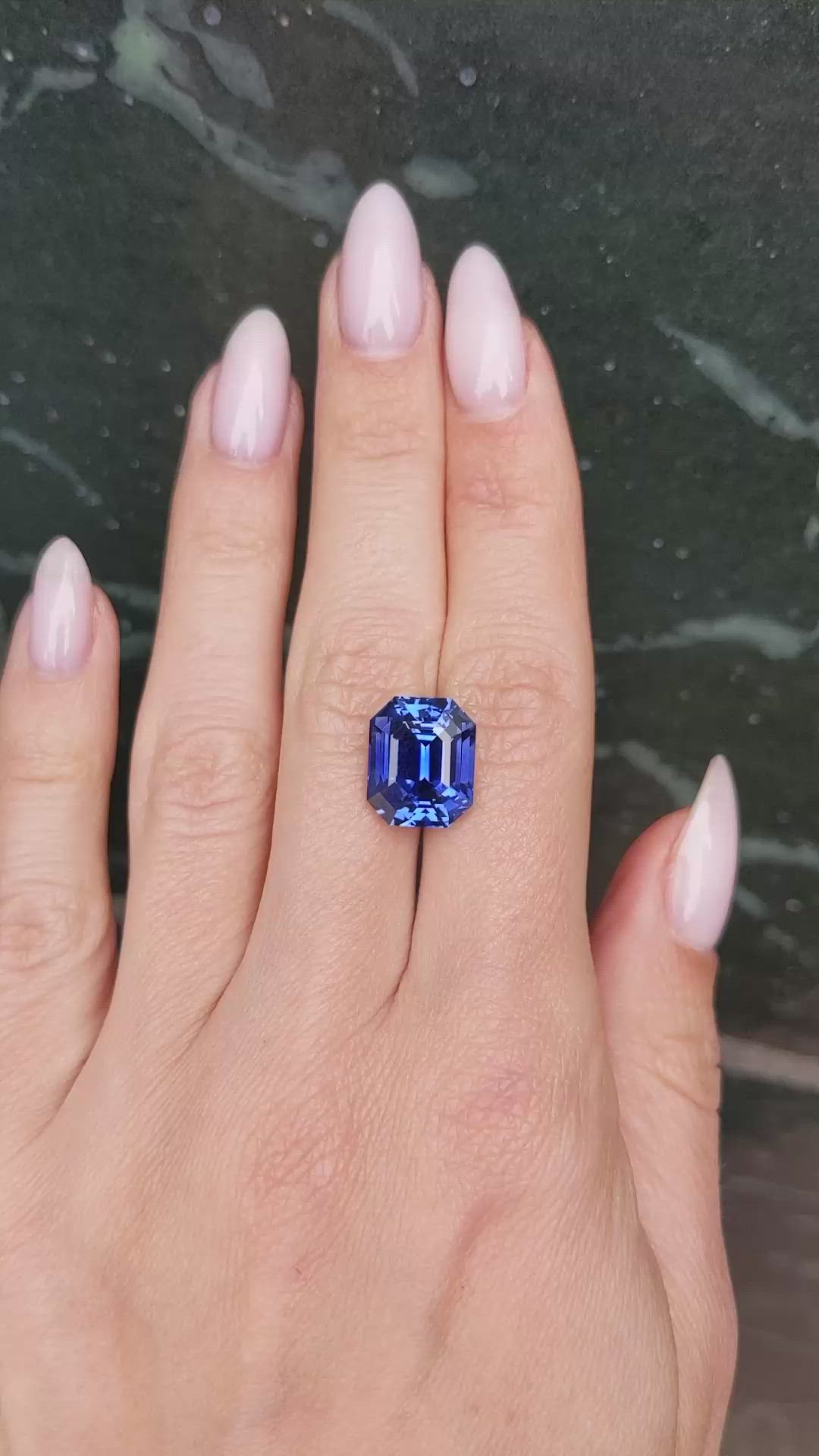 10.69 Ct. Blue Sapphire from Ceylon (Sri Lanka) Size Video
