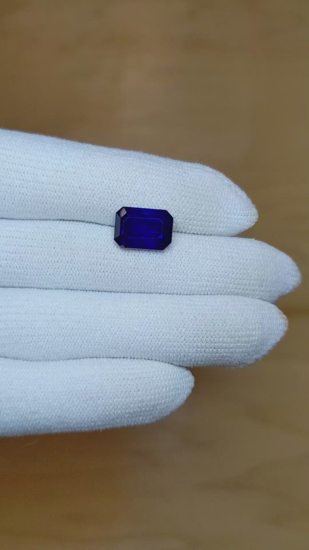 6.03 Ct. Blue Sapphire from Madagascar Size Video