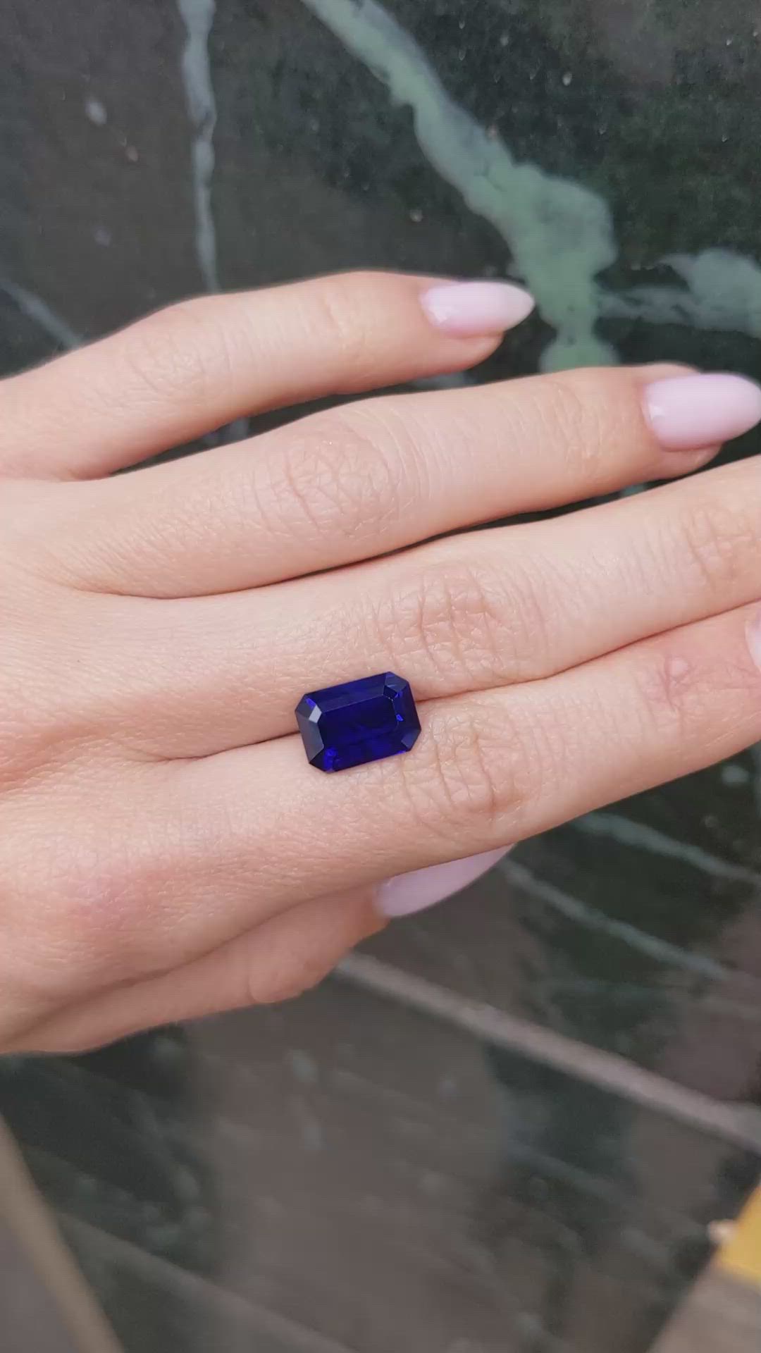 6.03 Ct. Blue Sapphire from Madagascar Size Video