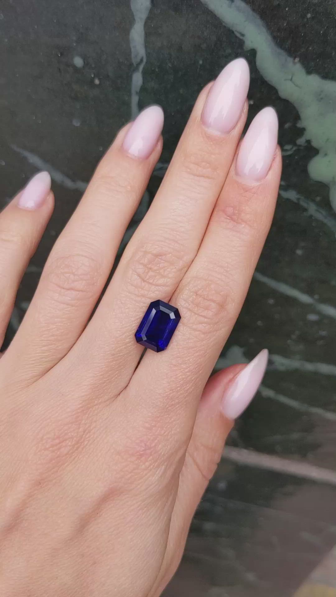 6.03 Ct. Blue Sapphire from Madagascar Size Video