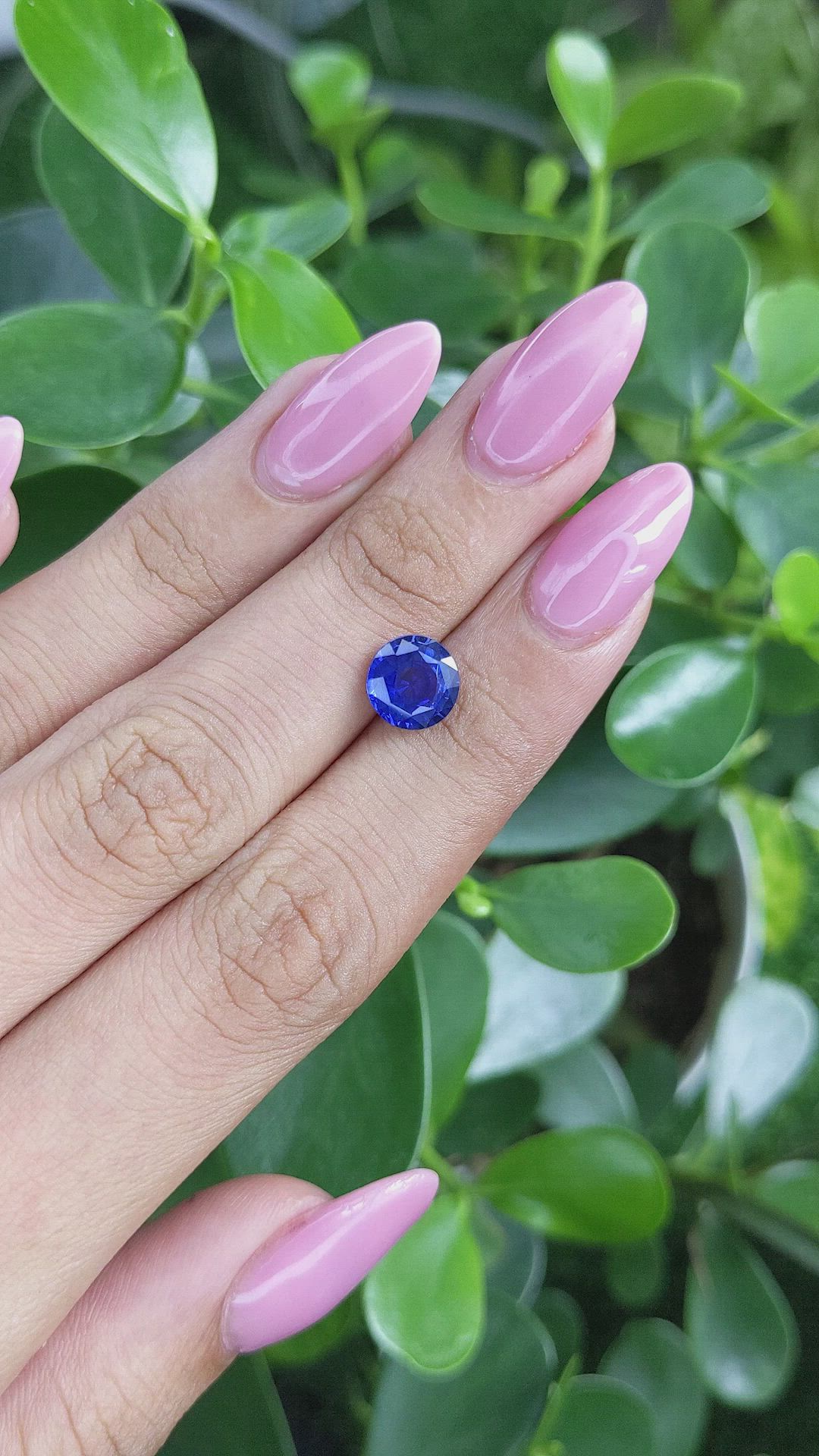 2.55 Ct. Blue Sapphire from Ceylon (Sri Lanka) Size Video