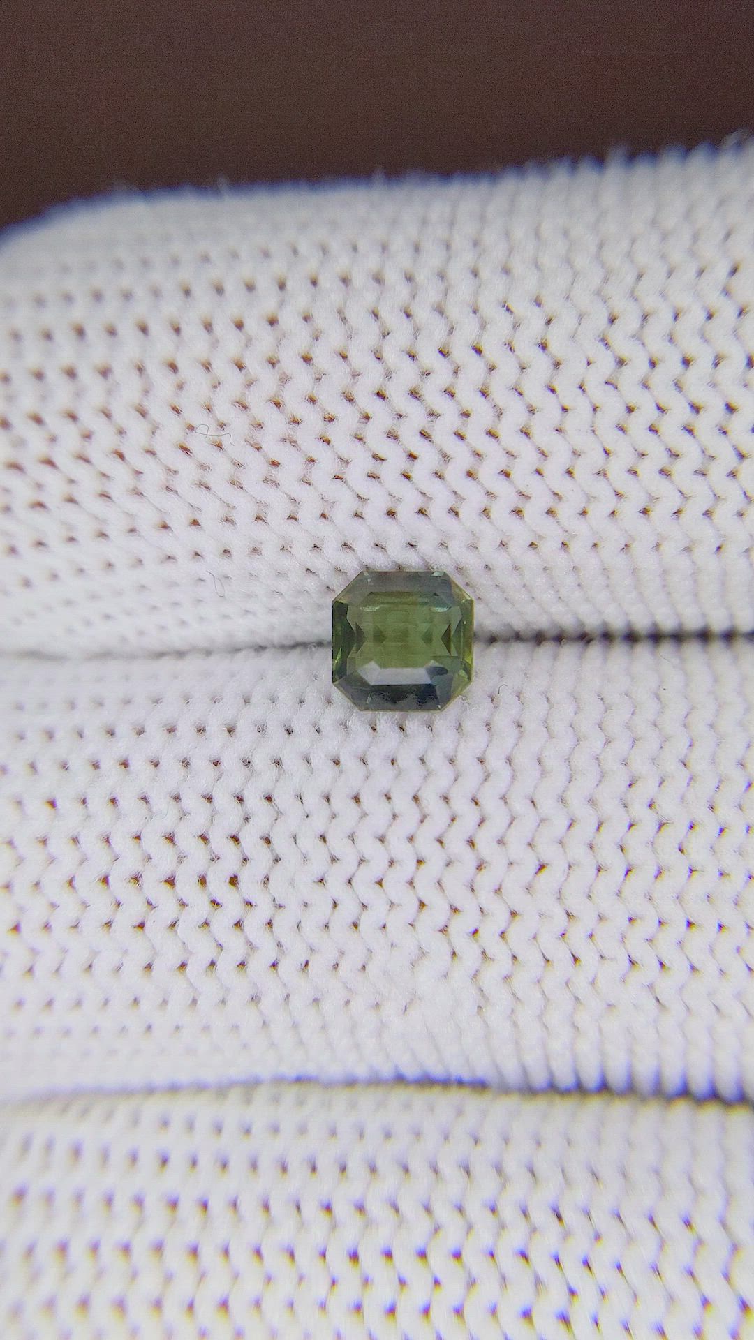 0.93 Ct. Greenish Brown Sapphire from Madagascar Size Video