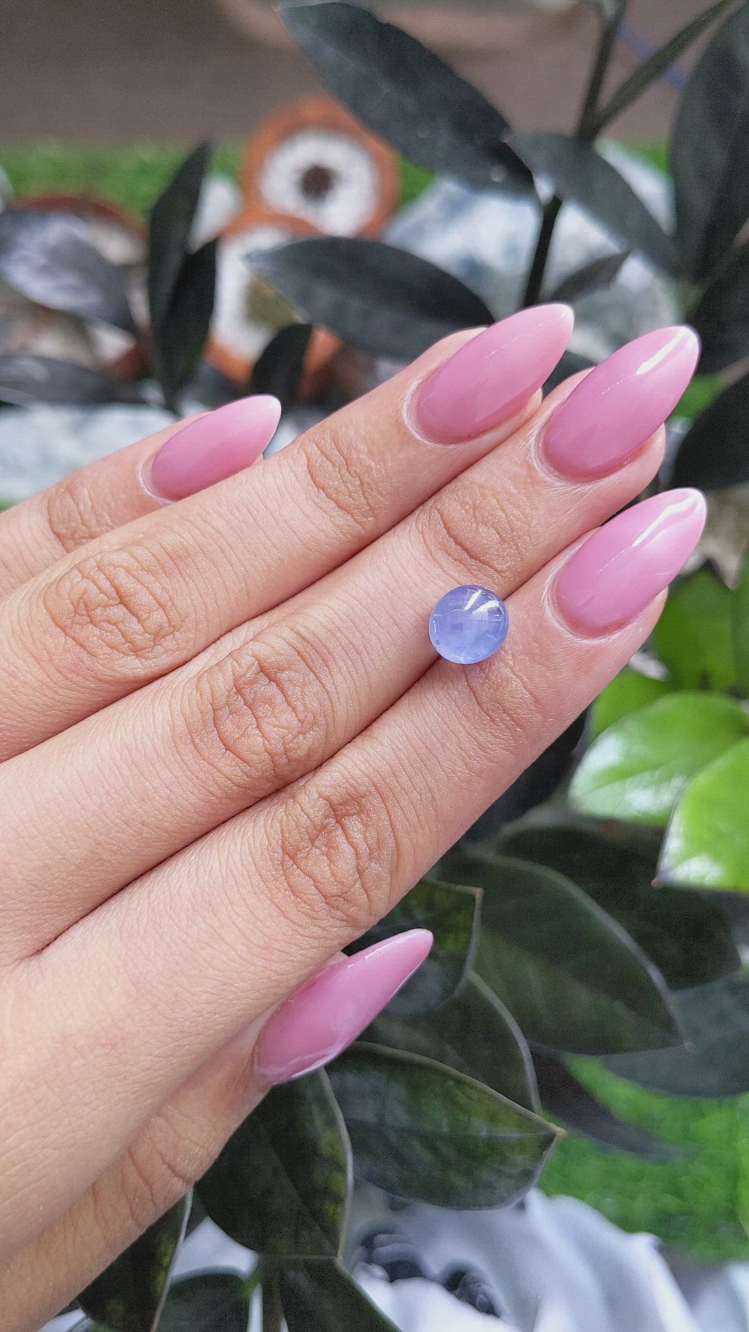 4.44 Ct. Blue Star Sapphire from Ceylon (Sri Lanka) Size Video
