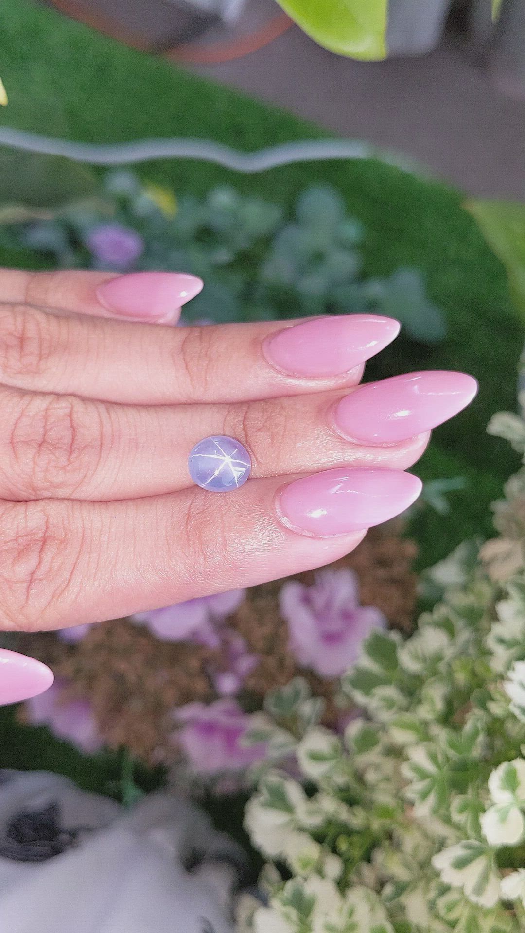 4.44 Ct. Blue Star Sapphire from Ceylon (Sri Lanka) Size Video