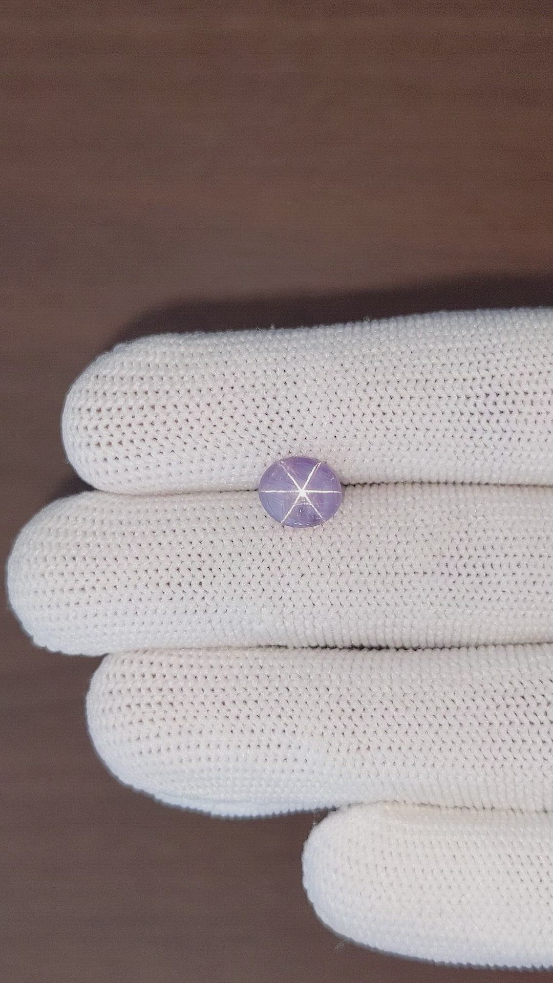 2.96 Ct. Violet Star Sapphire from Ceylon (Sri Lanka) Size Video