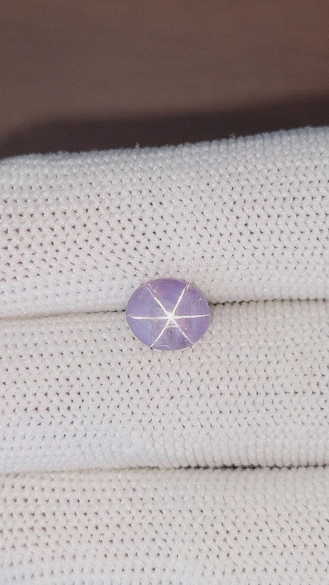 2.96 Ct. Violet Star Sapphire from Ceylon (Sri Lanka) Size Video