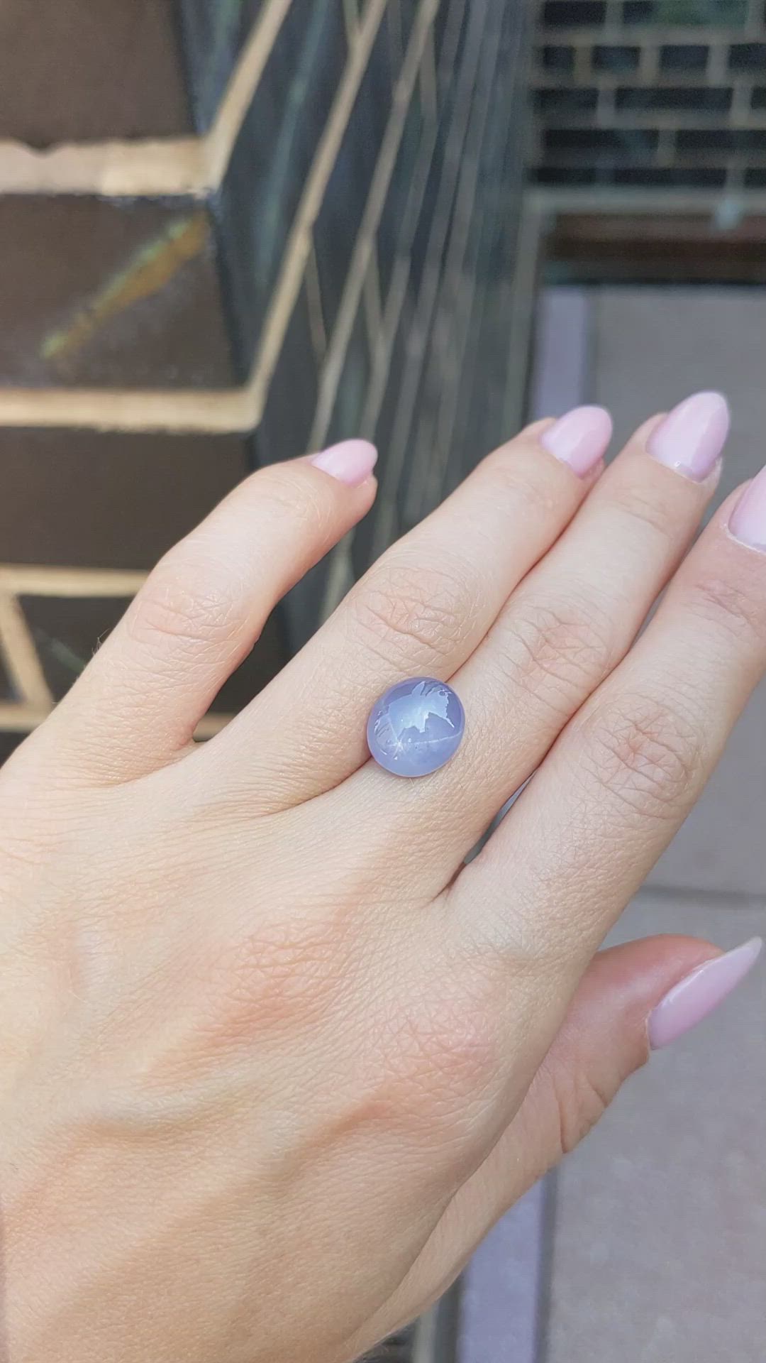 7.91 Ct. Blue Star Sapphire from Ceylon (Sri Lanka) Size Video