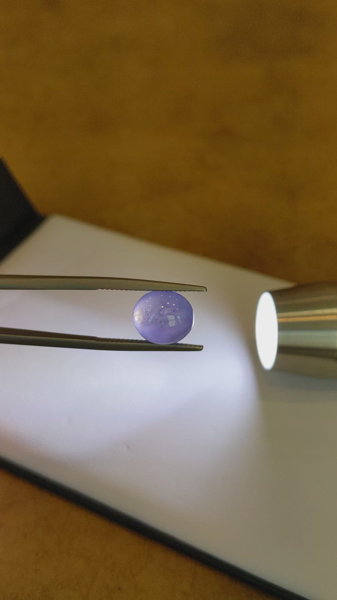 7.91 Ct. Blue Star Sapphire from Ceylon (Sri Lanka) Size Video