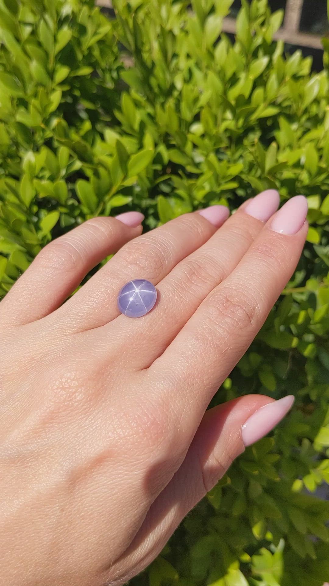 7.91 Ct. Blue Star Sapphire from Ceylon (Sri Lanka) Size Video