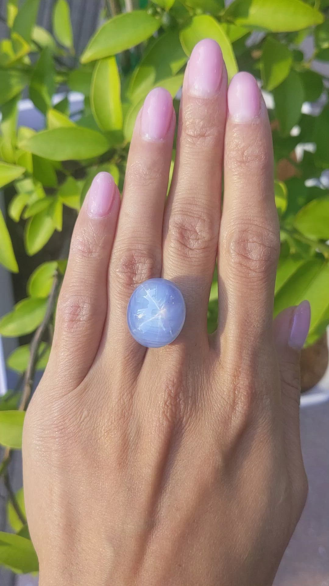 40.62 Ct. Blue Star Sapphire from Ceylon (Sri Lanka) Size Video