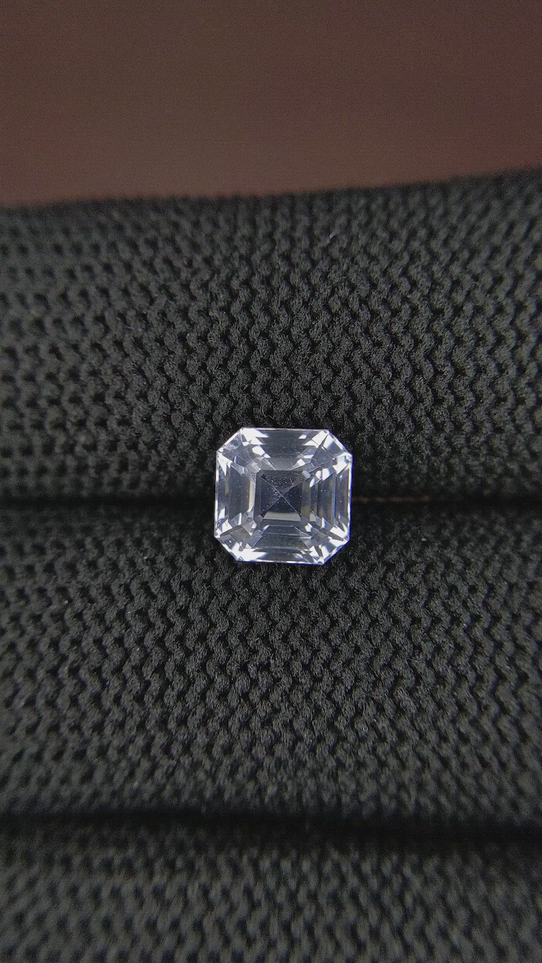 2.52 Ct. White Sapphire from Ceylon (Sri Lanka) Size Video