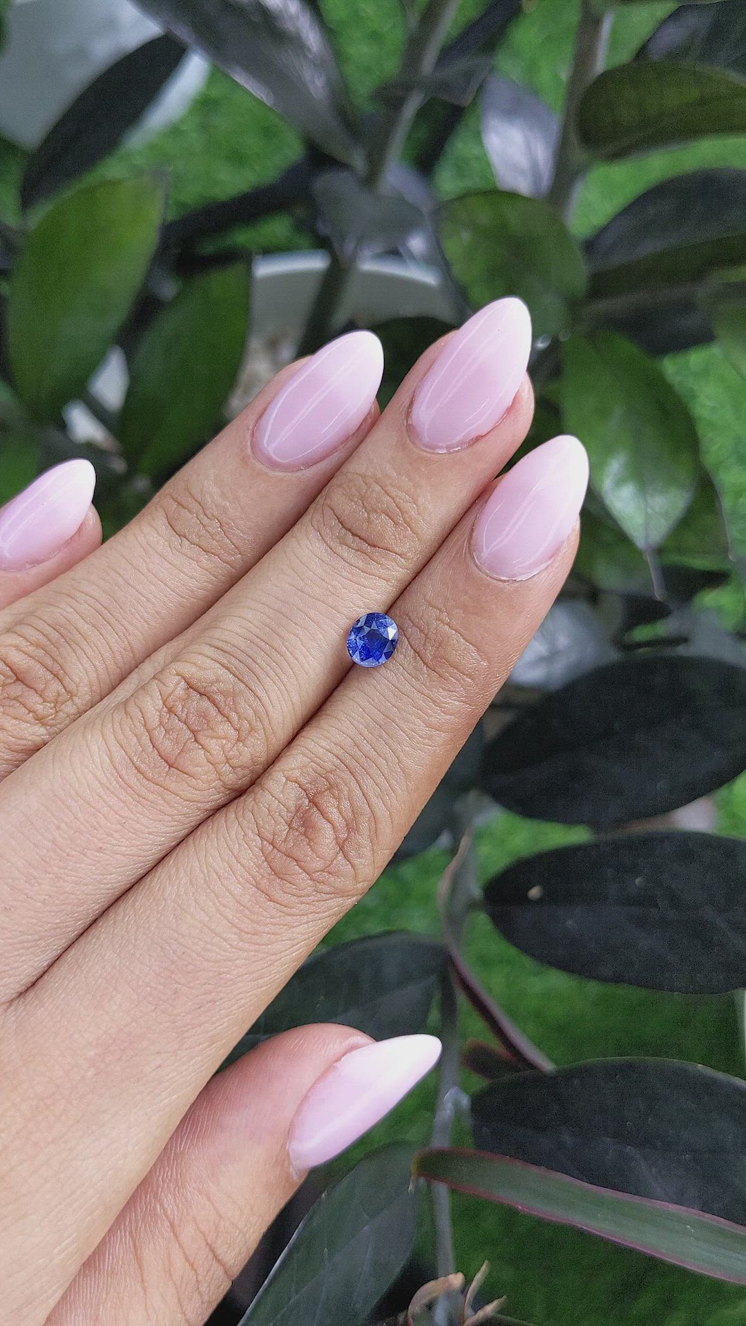 1.06 Ct. Blue Sapphire from Ceylon (Sri Lanka) Size Video