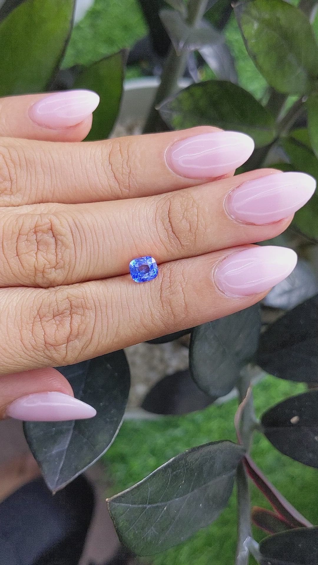 1.07 Ct. Blue Sapphire from Ceylon (Sri Lanka) Size Video