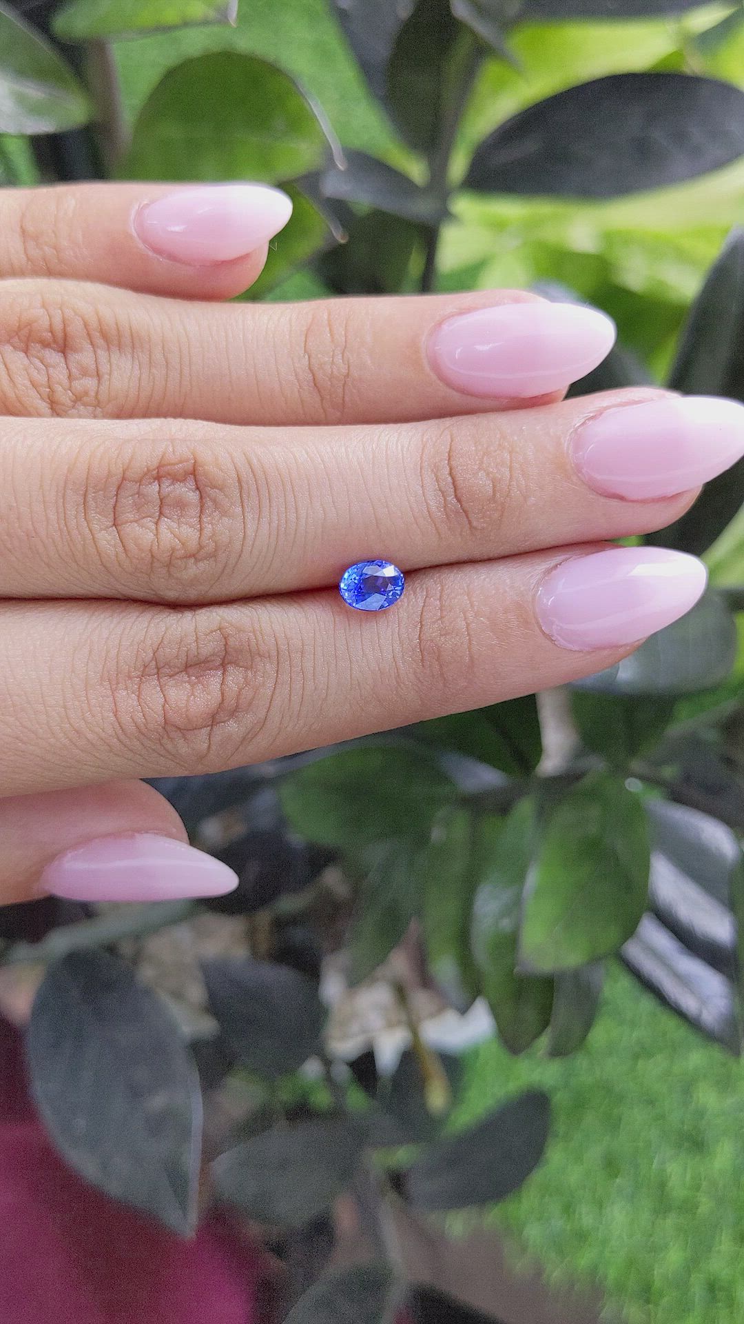 1.05 Ct. Blue Sapphire from Ceylon (Sri Lanka) Size Video