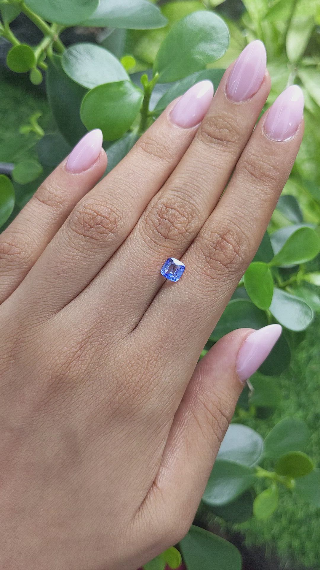 1.04 Ct. Blue Sapphire from Ceylon (Sri Lanka) Size Video