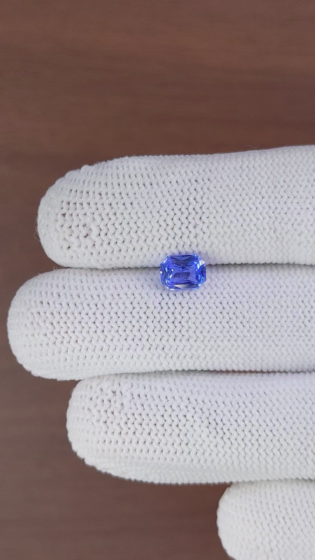 1.30 Ct. Blue Sapphire from Ceylon (Sri Lanka) Size Video
