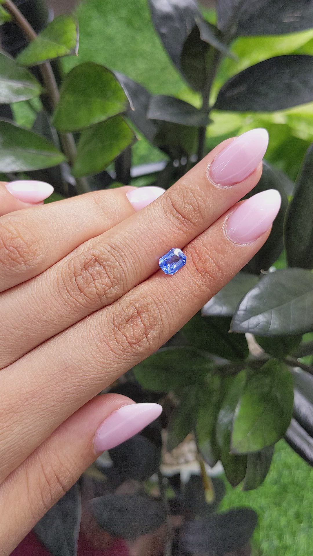 1.30 Ct. Blue Sapphire from Ceylon (Sri Lanka) Size Video