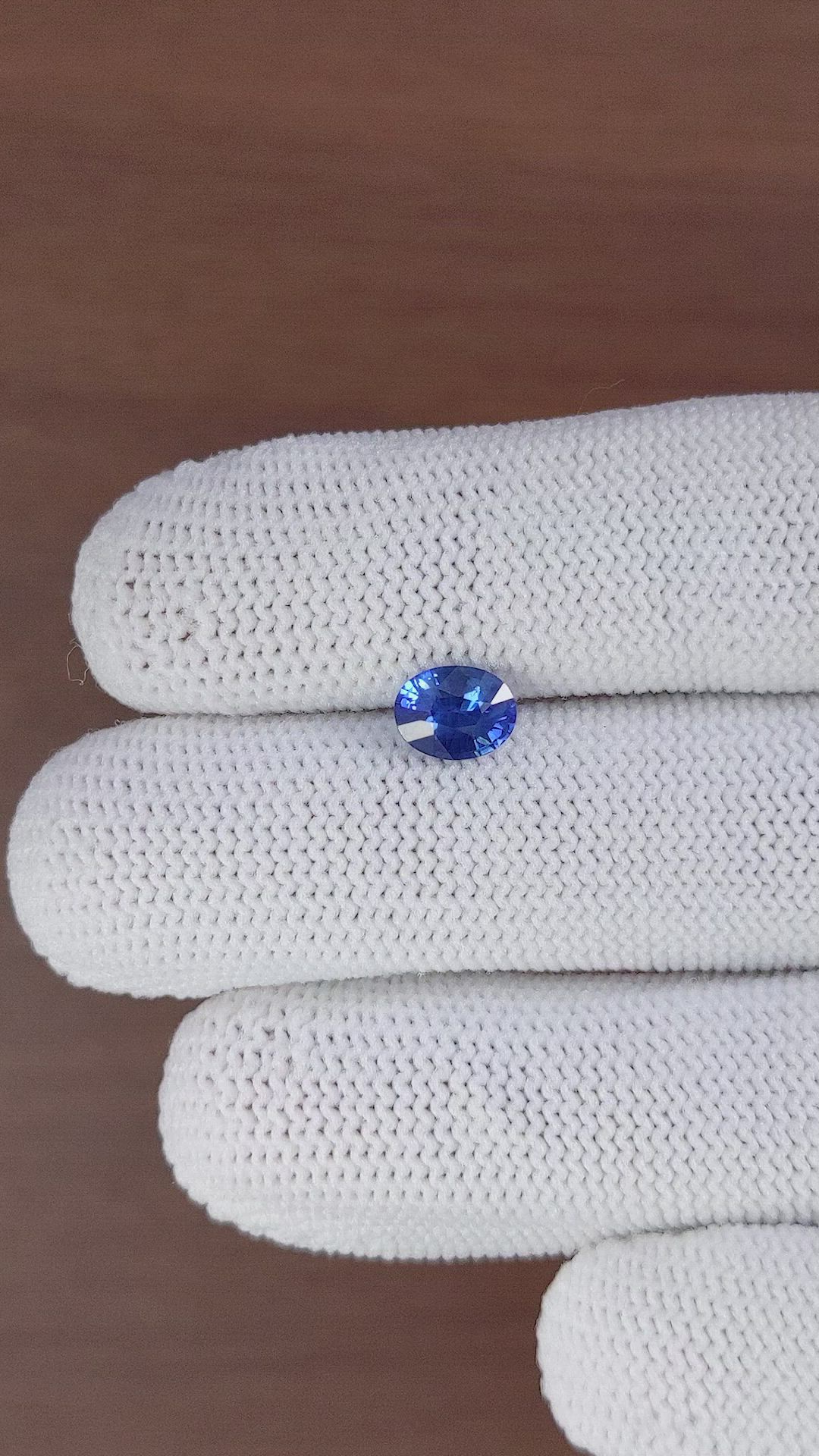 1.22 Ct. Blue Sapphire from Ceylon (Sri Lanka) Size Video