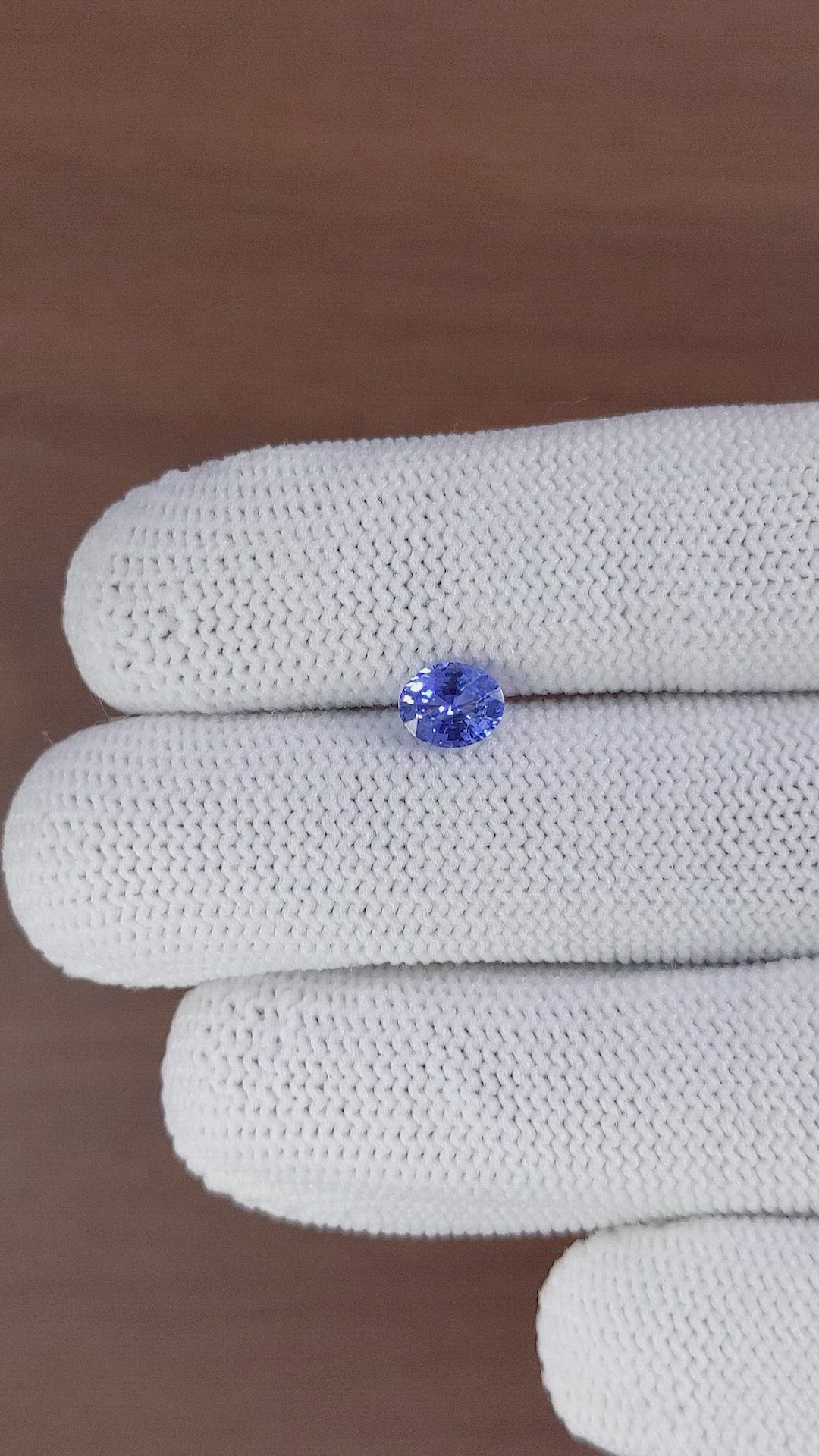 0.98 Ct. Blue Sapphire from Ceylon (Sri Lanka) Size Video