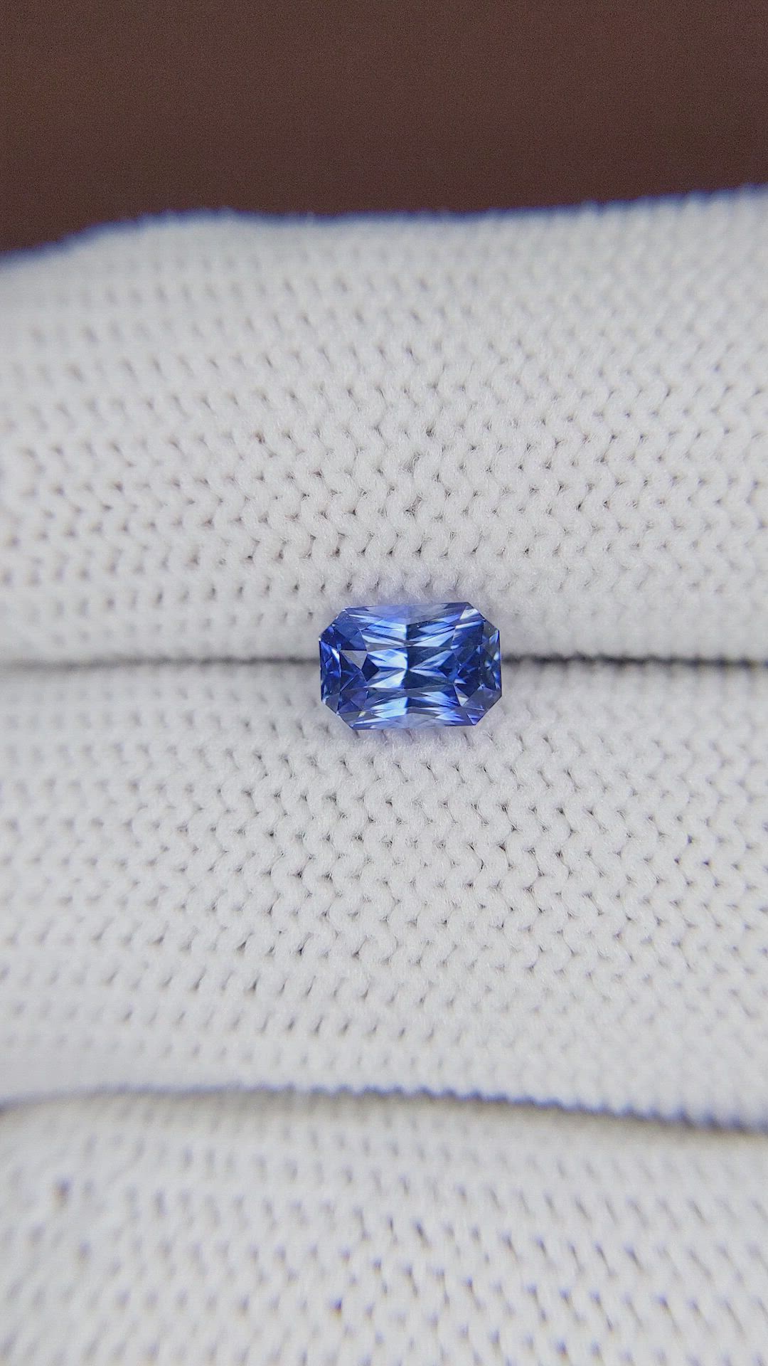 1.37 Ct. Blue Sapphire from Ceylon (Sri Lanka) Size Video