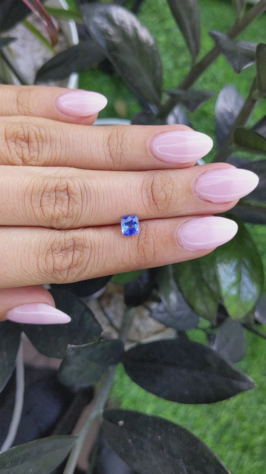 1.07 Ct. Blue Sapphire from Ceylon (Sri Lanka) Size Video