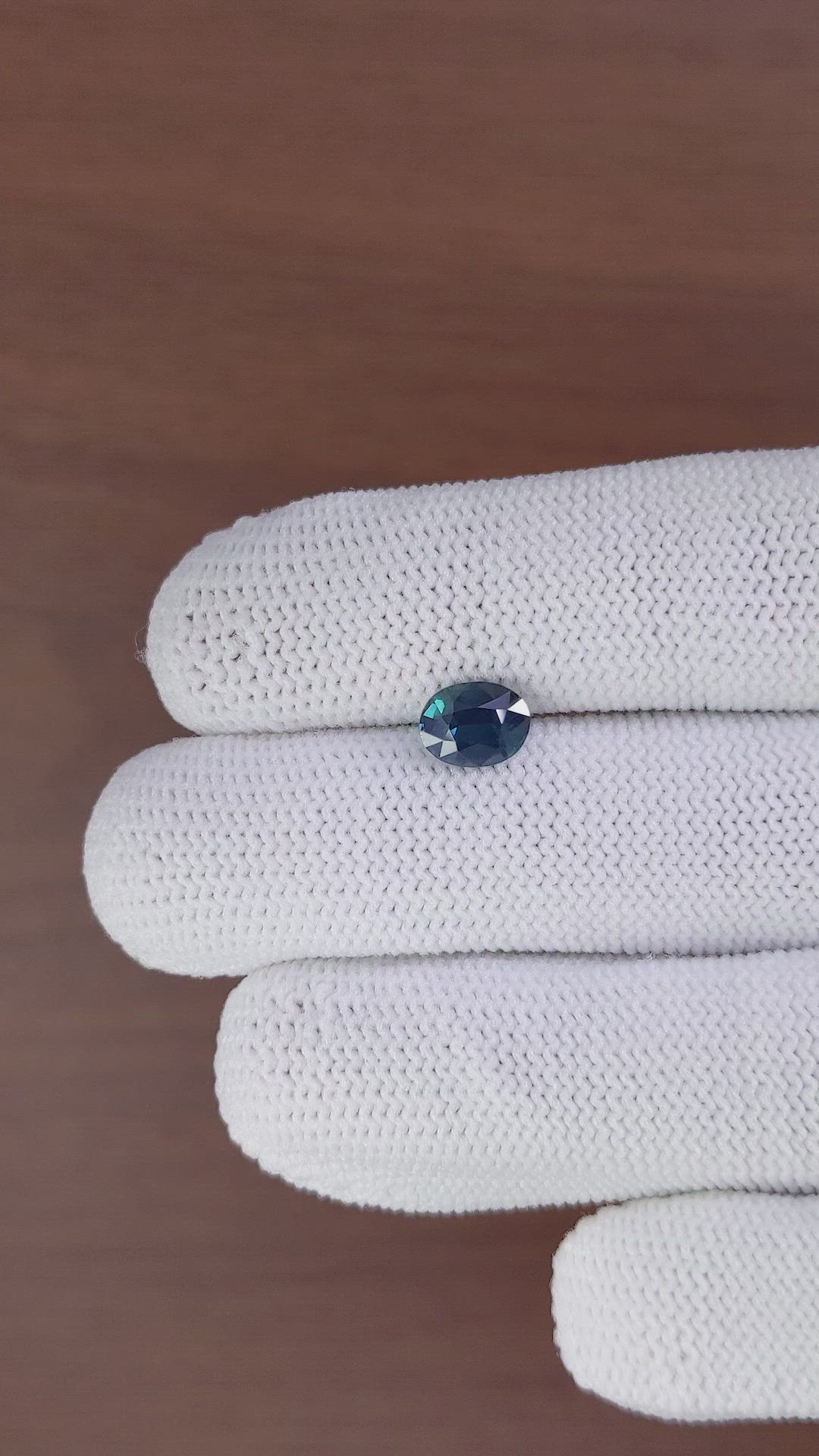 1.60 Ct. Bluish Green Sapphire from Madagascar Size Video